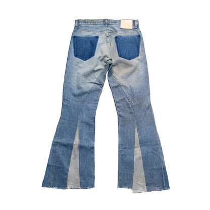 A.H.D DISTRESSED MONOGRAM DENIM